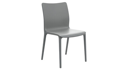 Fototapeta premium 3D illustration of a modern grey chair isolated on white background