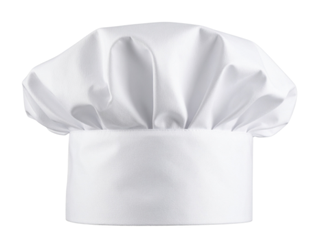 Chef Hat – Side Angle with Soft Folds 