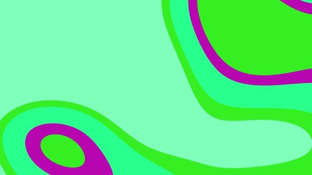 Abstract colorful shapes with vibrant green and purple patterns creating a lively background
