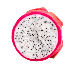 dragon fruit isolated on transparent png (Image from camera)