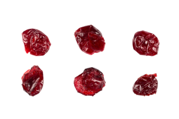 'dried cranberries on transparent background'