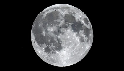Full moon, detailed surface