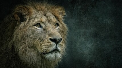 Fototapeta premium Majestic lion portrait