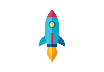 Startup rocket vector illustration with modern design and creative elements perfect for business clipart