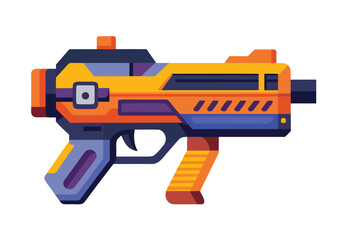 Toy Nerf Gun Vector Illustration Clipart Perfect for Kids Toys Design and Playful