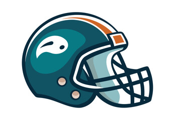American football helmet clipart vector graphic sports equipment illustration