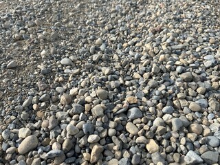 pebbles on a gravel road