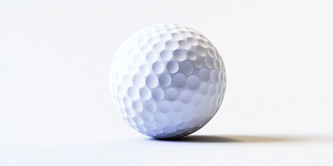 Golf ball on a tee, ready for the next shot. A piece of sports equipment essential for golfing.