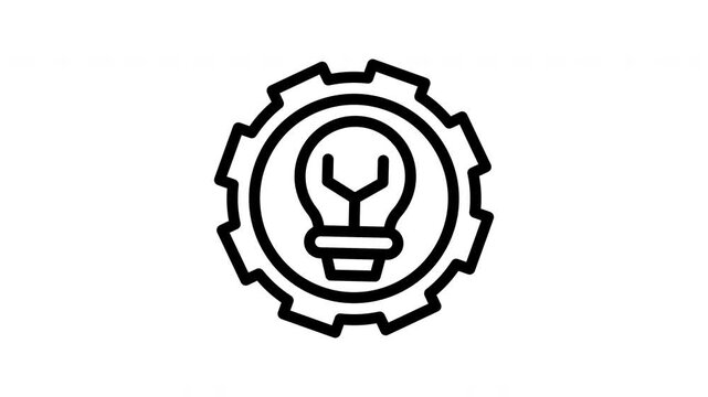innovation minimalist stroke animation