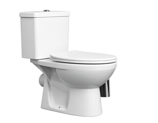 Bathroom Fixture &ndash; Clean White Toilet Isolated PNG