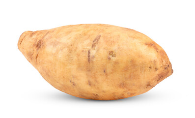 yam potato isolated on transparent png (Image from camera)