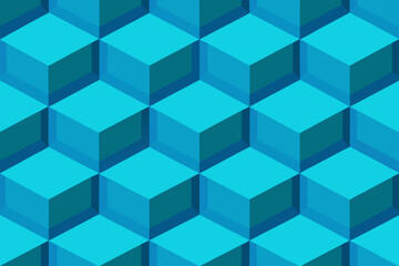Obraz premium 3D Cubes Pattern Background with Soft Shadows