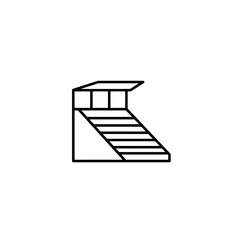 Minimalist Line Art: Abstract Staircase Structure