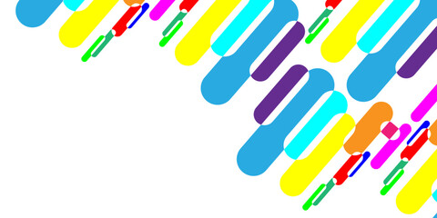 Colorful abstract background with geometric ornament design