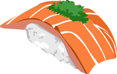 Sushi, rice wrapped in seaweed, Japanese cultural food	
