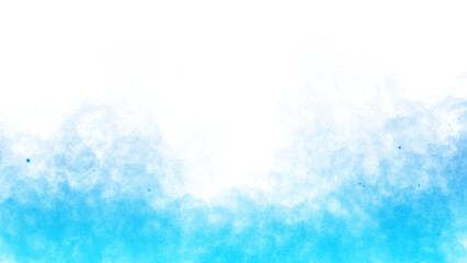 Blue sparkling smoke cloud with transparent background
