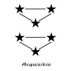 ジオマンシー　シンボル　獲得　Acquisitio