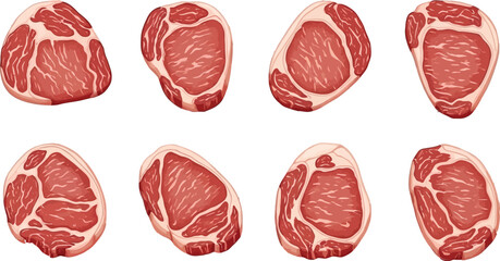 Best raw ribeye steak cuts illustration guide for grilling and cooking delicious meat recipe ideas