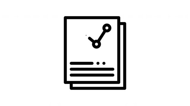 statistics minimalist stroke animation