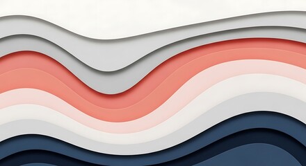 Abstract Waves of Color: A Layered Design