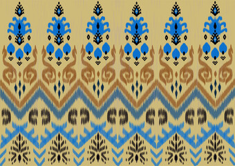 Ikat fabric abstract symbol aztec illustration geometric shape vector ethic nature indigenous tribal work background backdrop wallpaper print textile clothing fashion decoration.