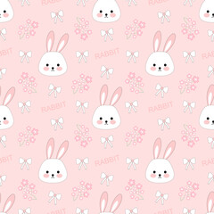 seamless pattern with rabbit