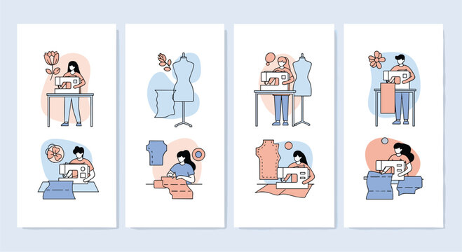 Modern tailoring craftsmanship illustrating the art of fashion design and clothing creation