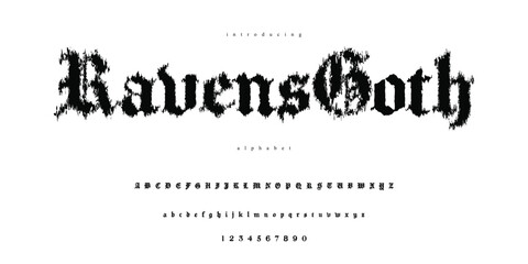 RavensGoth – Rough Gothic Blackletter Font
