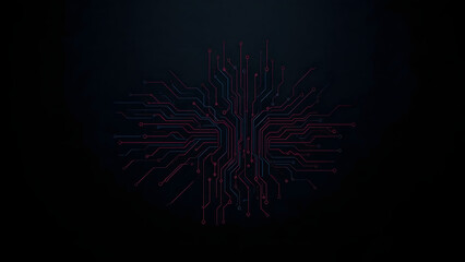 Circuit Board Sphere 8K Background, Digital Network Core 8K Background, Futuristic Tech Pattern 8K Background