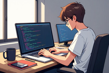  Freelancer Working from Home