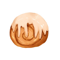 Cinnamon roll illustration png