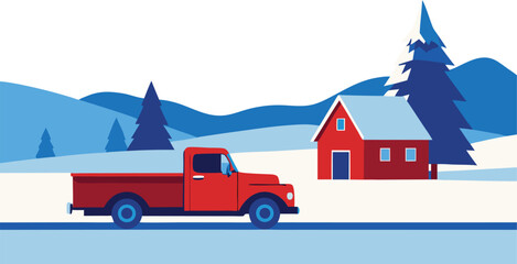 red-pickup-truck-with-tree-in-snowy-small-town-usa_processed.eps