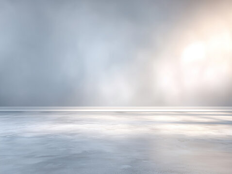 Fondo minimalista de interior iluminado con rayos de sol
