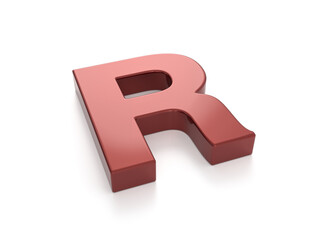 Car paint letter R
