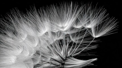 Obraz premium Close-up of a dandelion seed head