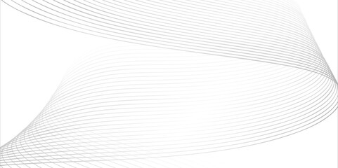 Fototapeta premium Transparent Vector of Abstract Grey Wave Lines – Digital Flow Template for UI/UX, Tech Mapping, and Scientific Infographics