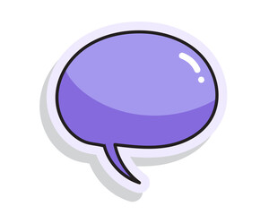 Set of Colorful speech bubbles in Hand-drawn style , chatting box, message box, think balloon, speak bubble, cartoon elements vector illustration	