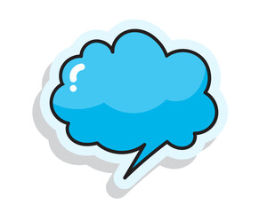 Set of Colorful speech bubbles in Hand-drawn style , chatting box, message box, think balloon, speak bubble, cartoon elements vector illustration	