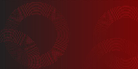 Abstract red background with glowing curve lines. Modern shiny red gradient geometric circle lines pattern. Futuristic concept. Simpe art type2