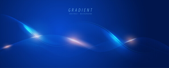 Futuristic blue light streaks in dark space, ideal for science, AI, or gaming interface.