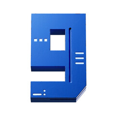 futuristic style font concept. Numbers And Letters. 3d rendering isolated on black background