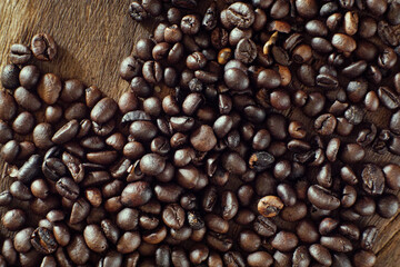 Coffee beans background