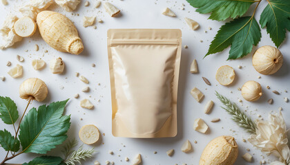 Ideal for showcasing sustainable packaging, eco-friendly products, or new food items.