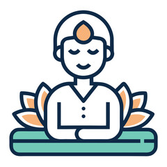 Massage therapy editable stroke line icon