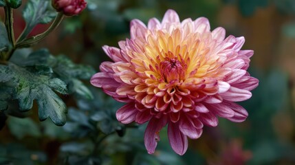 Chrysanthemum Blossom in Garden
