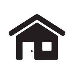 Simple house silhouette isolated on white background. house icon. house silhouettes isolated on white background