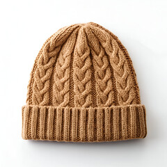 Fototapeta premium knitted hat isolated on white background