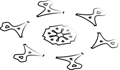 Fototapeta premium vector illustration of a star