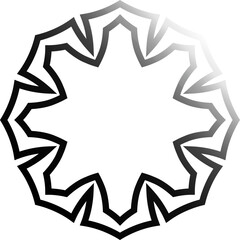 Abstract Gradient Light Mandala Set – Psychedelic Digital Ornaments for Trendy T-Shirts, Futuristic Streetwear, and Contemporary Print Design