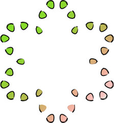 Abstract Gradient Light Mandala Set – Psychedelic Digital Ornaments for Trendy T-Shirts, Futuristic Streetwear, and Contemporary Print Design